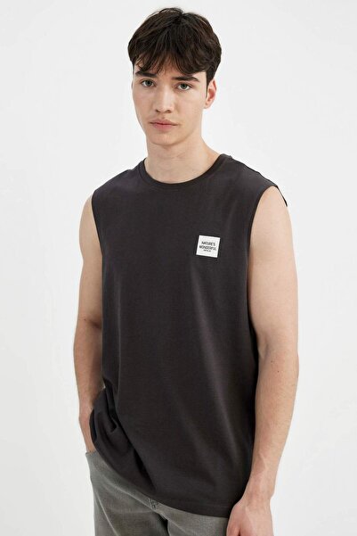 DeFacto Crew Neck Printed Athlete - Regular Fit C5044AX24HS