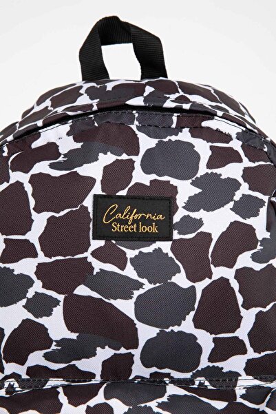 DeFacto Kadın Leopar Desenli Okul Sırt Çantası C5603AXNS