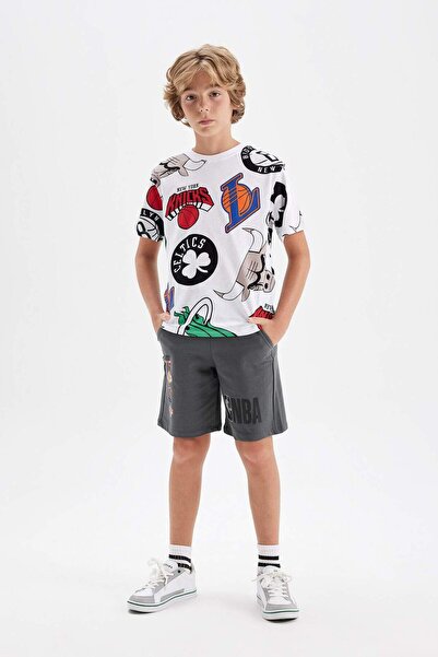 DeFacto Erkek Çocuk NBA Wordmark Şort C5370A824HS