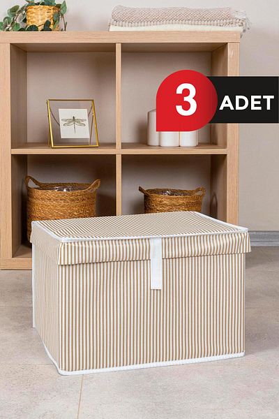 ALAS 3 bucăți - Geantă de depozitare multifuncțională cu capac (spălătorie-depozitare-organizare etc.), Cutie Mini 40x30x26