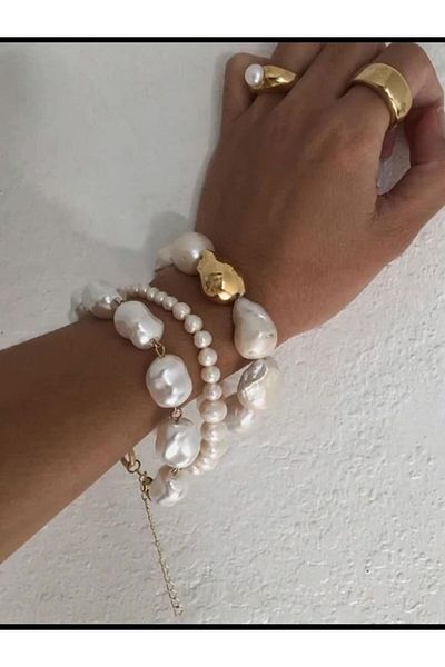 Minnoş Dükkan Vintage Style Multiple Pearl Bracelet