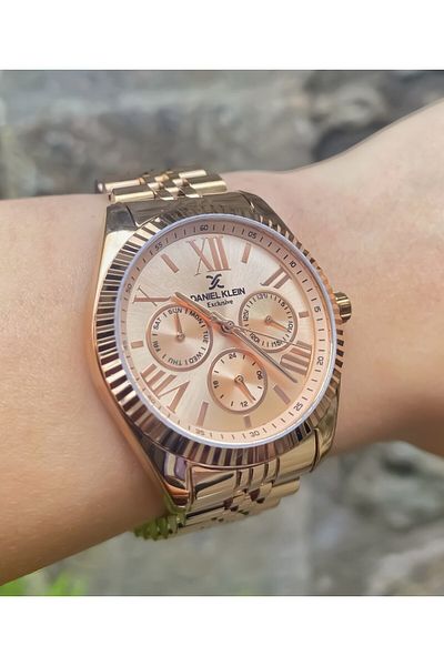 Daniel Klein Dke.1.10847 Exclusive All Functions Active 3 Atm Waterproof Women Wrist Watch