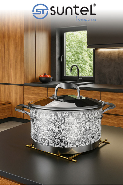 SUNTEL BANYO VE MUTFAK AKSESUARLARI Suntel Nihale Çaydanlık, Tencere Altılığı...