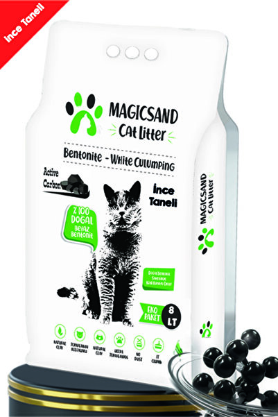 magicsand Magic Sand Cat Litter Aktif Karbon Kedi Kumu 8 Lt