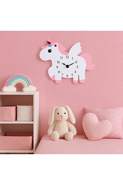 BM GİFT DESİGN Ceas de perete pentru camera copilului, 25x30 cm, model cu uni...