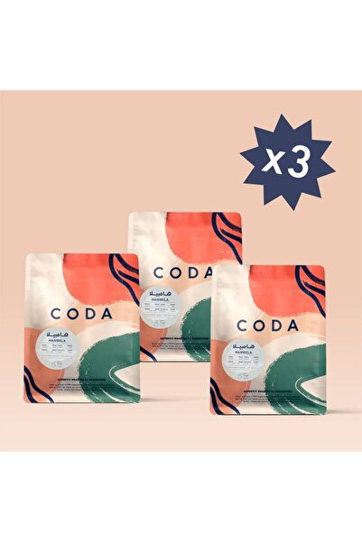 CODA حبوب قهوة هامبيلا إثيوبيا الخاصة، حبوب كاملة، ٣ × ٢٥٠ غرام | ملاحظات: تو...