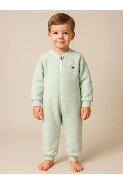 Moi Noi حقيبة نوم شتوية بأكمام طويلة مصنوعة من القطن بنسبة 100% مع سحاب، وافل...