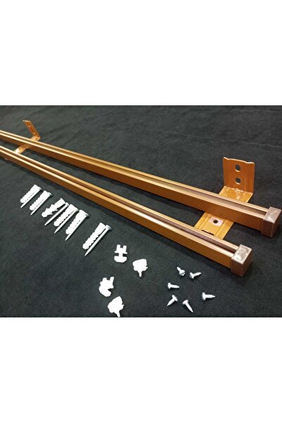 özdeğer home 2 li alüminyum korniş perde rayı duvar montajlı korniş 2 kanallı...