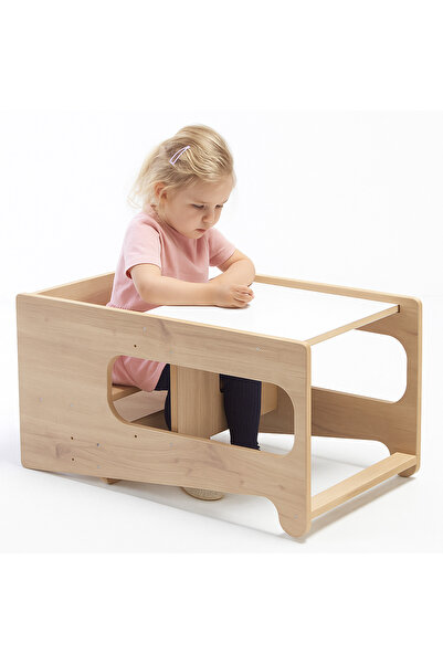 Asrimo mobilya Ahşap Öğrenme Kulesi - Ceviz