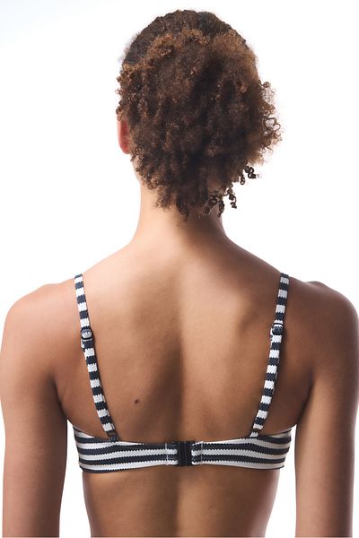 Penti Marbel Striped V Cut Underwire Bikini Top