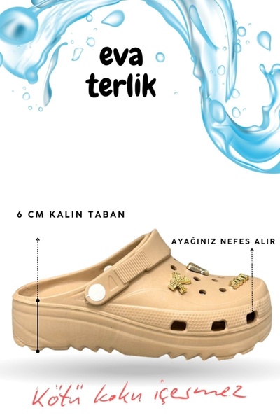 Moda Anna Sermoda Comfortable Sole High Scale Hospital Cook Nurse Doctor Slippers Eva Sabo Women's Slippers Nut