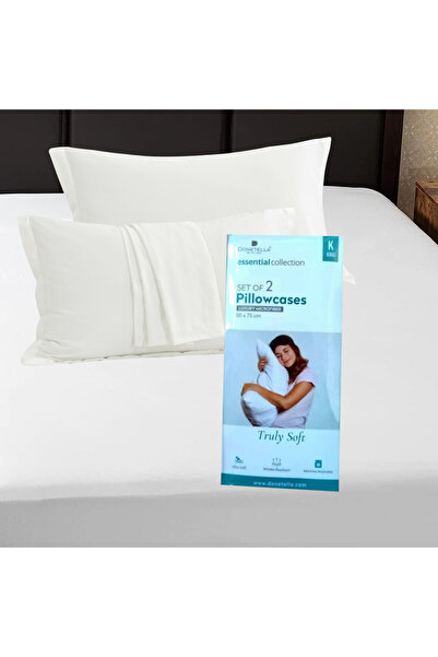 Donetella 2- Piece Microfiber Pillowcase Set - 50x75 cm with Envelope Closure