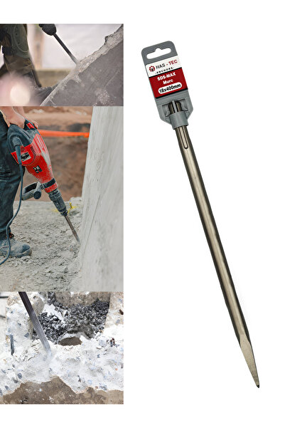 HAS-TEC SDS-MAX Murç 18x400 mm | Uzun Tip Beton ve Tuğla Kırıcı Uç