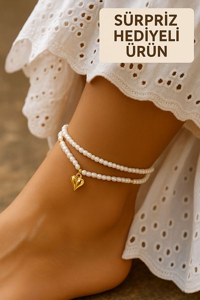 SEZİNİN TAKI DÜKKANI Double Bead Model Anklet