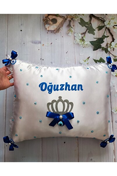 Aksesuar Nguzelkecetasarim Sünnet Takı Yastığı Isimli 40x50 Cm