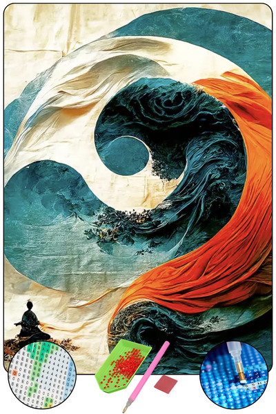 HONDEP 5D Sayılarla Elmas Boyama 50x40 cm Kendin Yap DIY Puzzle Hobi Seti Moz...