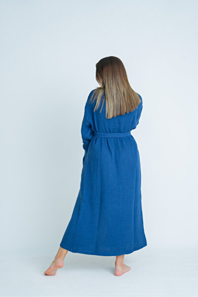 Natural 4 Layer Unisex Muslin Kimono Bathrobe