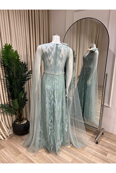 Diva style A distinctive and elegant evening dress with full embroidery