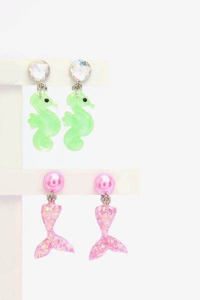 Penti Girl's Mermaid Colorful Earrings