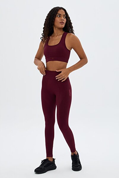 Oishii Sakura Esnek ve Toparlayıcı Tayt Bordo