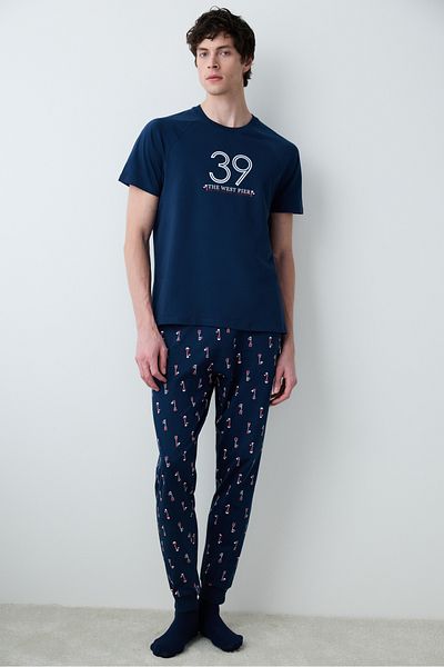Penti Set pijamale cu pantaloni multicolori West Pier