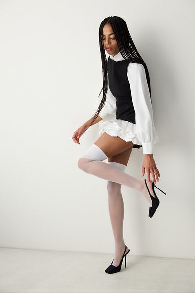 Penti Nostalgia White Suspenders