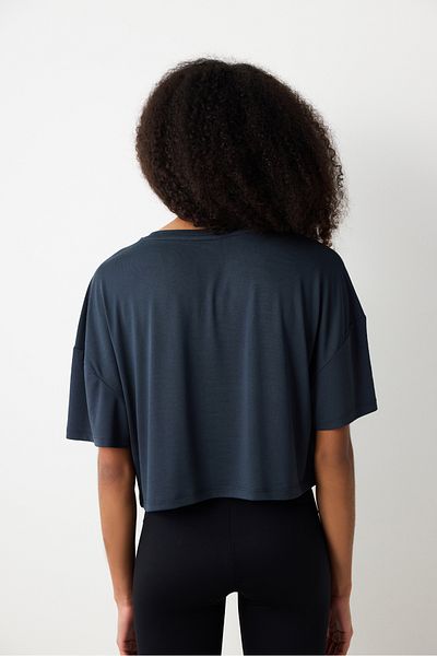 Penti Modales Crop-T-Shirt in Anthrazit