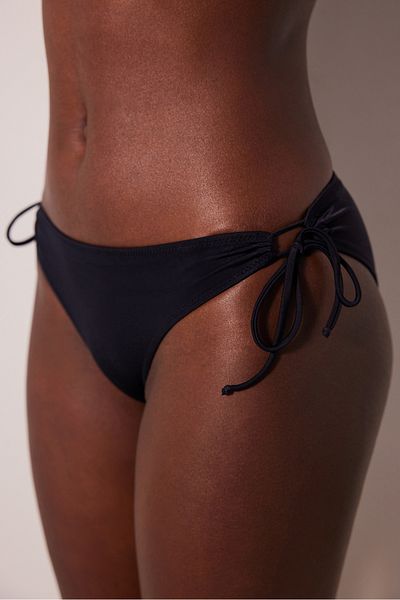 Penti Partea de jos de bikini neagră Basic Ring