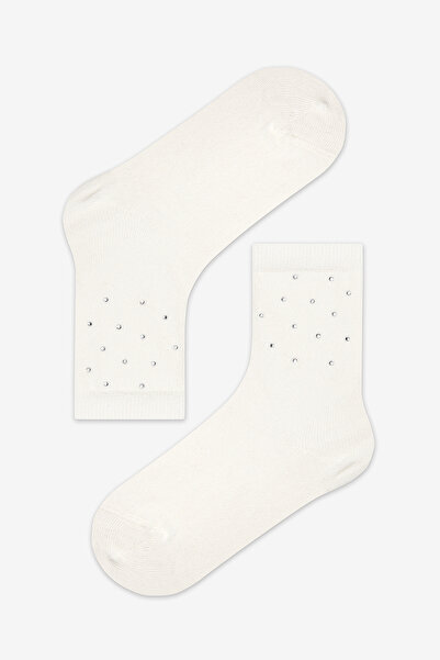 Penti Бели диамантени чорапи за момиче