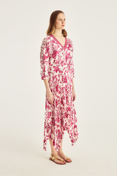 Naramaxx Asimetrik Etekli Piliseli Elbise