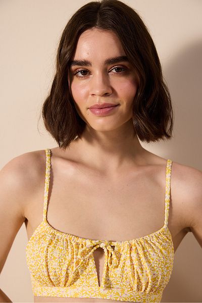 Penti Lenora Bandeau Textured Multi-Colored Bikini Top