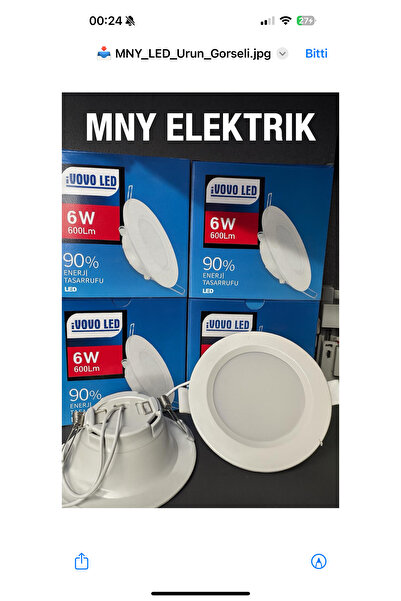Pratika 1 -adet A Kalite 6 Watt Spot Lamba Beyaz Kasa Beyaz Işık Tak Çalıştır...
