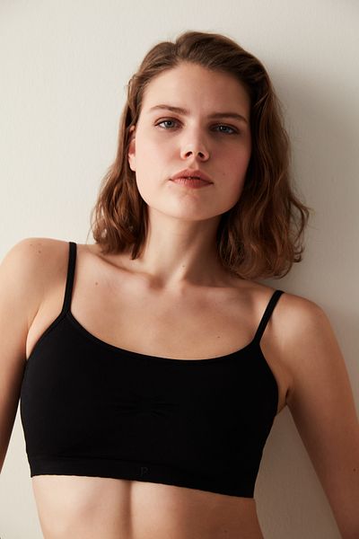 Penti Black Nu Basic Covered Seamless Non-Wireless Bra