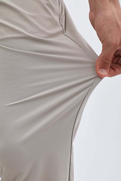 Jeanspro Technical Stretch-Blend Pants with Zip Pocket - Stone