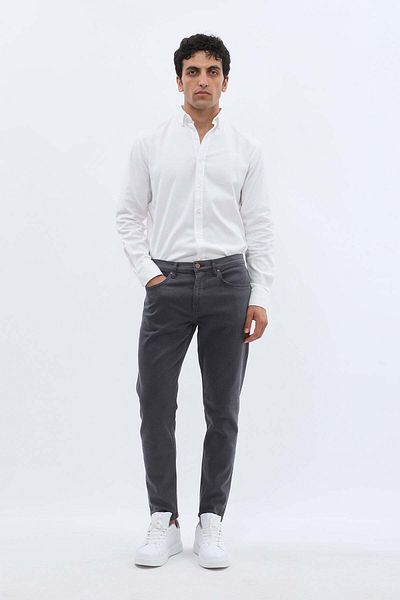 DNM UNITED Boyfriend Slim Fit Jeans - Dark Gray