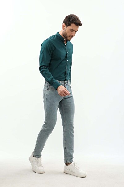 DNM UNITED Slim Fit Jeans - Light Wash Blue