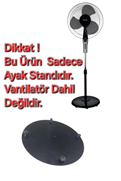 SÜPÜRGE ATÖLYESİ Vestel AV 4310 S Vantilatör Ayak Standı (SİYAH)