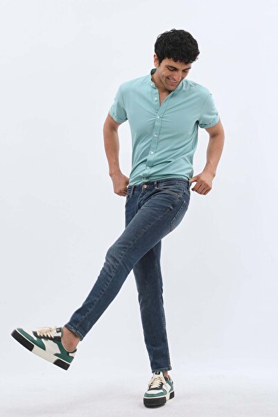 DNM UNITED Slim Fit Jeans - Navy Blue