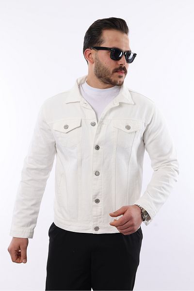 comstar Jachetă de blugi pentru bărbați, de calitate, slim fit