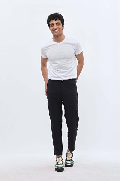 Jeanspro Technical Stretch-Blend Pants with Zip Pocket - Navy