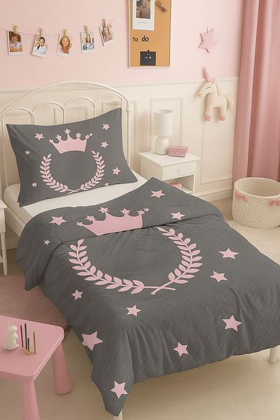 Bebişim Halı Princess Crowned Star Single Pique