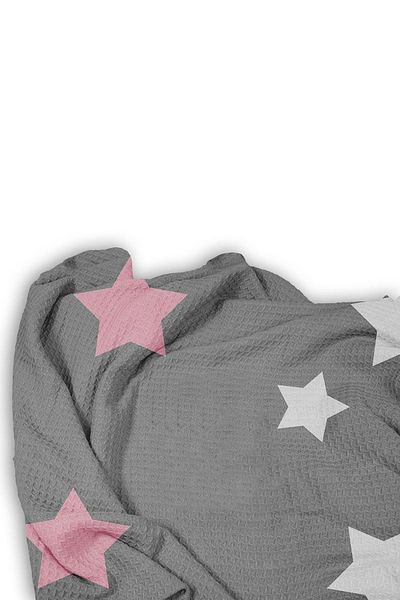 Bebişim Halı Star Patterned Single Pique (With Pillow Case)