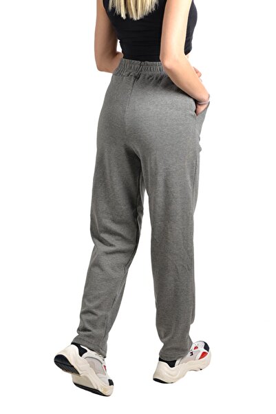 BKY Kadın Gri Yüksek Bel Basic Eşofman