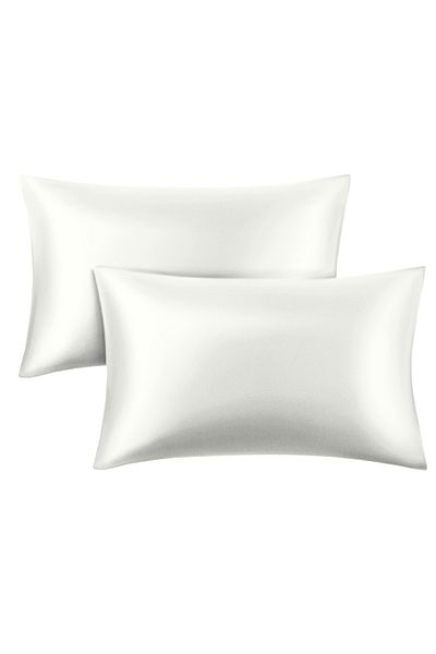 DUSK Satin de Matase 2 Piese 50x70 Fata de Perna cu Par Cret