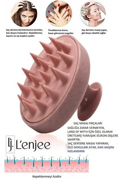Anunnaki Soft Silicone Scalp Massage Shower and Hair Care Comb Hairbrush