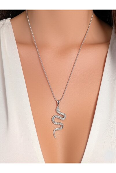 KANERUZ قلادة على شكل ثعبان من الفولاذ المقاوم للصدأ