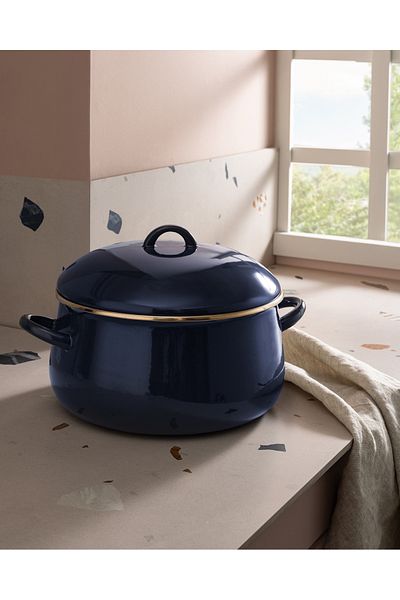 Madame Coco Montferry Pot - Navy Blue - 24 cm