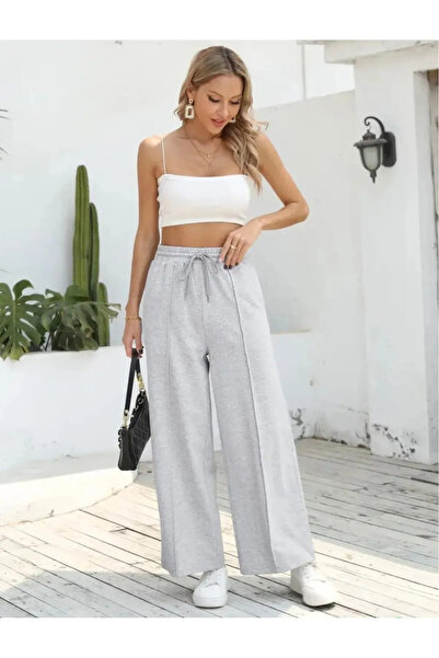 MERDO SPORT Bol Leg Comfortable Track Pants Gray with Onu