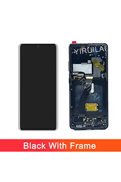 Choice شاشة AMOLED S21 Ultra سوداء بإطار مع إطار لهاتف Samsung Galaxy S21 Ult...