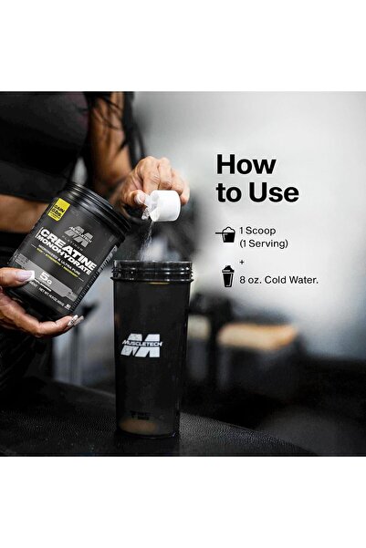 MUSCLETECH Platinum 100% Creatine Monohydrate Powder Boosts Strength, Muscle Power & Recovery 400g Unflavored